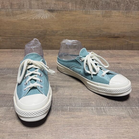 Converse Chuck 70 Teal Canvas Mule Sneakers Women's Size 8 - Picture 6 of 7